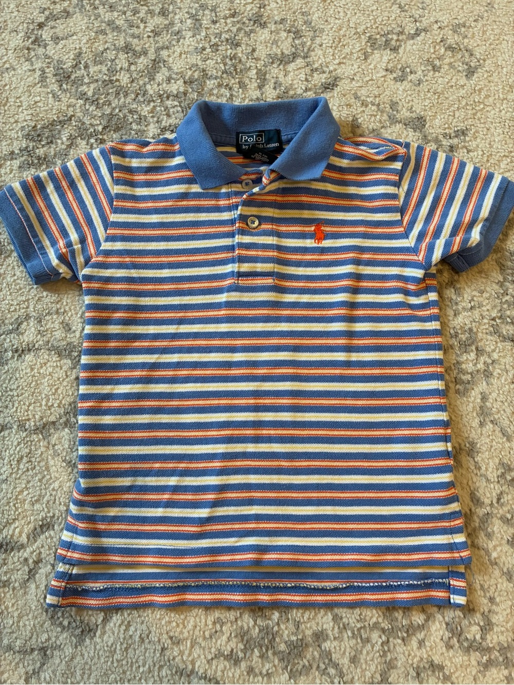 Vintage Y2K Polo Ralph Lauren Striped collar Shirt 4t
